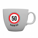 Personalizovaný MEGA XXL keramický hrnek 1 000 ml - narozeninová dopravní značka 