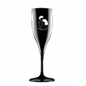 Personalizovaná nerozbitná prosecco sklenice - pár v objetí 