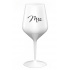 MRS. - bílá nerozbitná sklenice na víno 470 ml