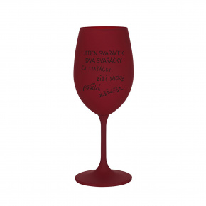 SVAŘÁČEK - bordo sklenice na víno 350 ml