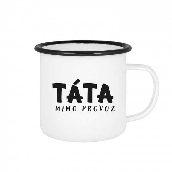 TÁTA MIMO PROVOZ - bílý plecháček 350 ml