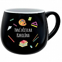 Personalizovaný keramický buclatý hrneček pro paní učitelku/pana učitele (pomůcky)