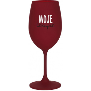 MOJE TERAPIE - bordo sklenice na víno 350 ml