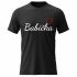 Dámské bavlněné tričko s potiskem - BABIČKA - černé