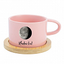 Personalizovaný keramický hrníček "MAKRONKA" s měsíční fází