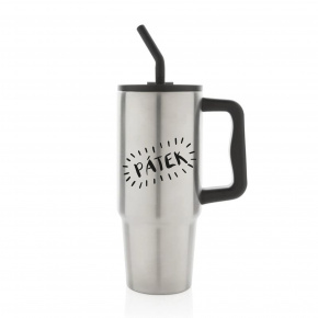 PÁTEK - stříbrný cestovní termohrnek 900 ml  