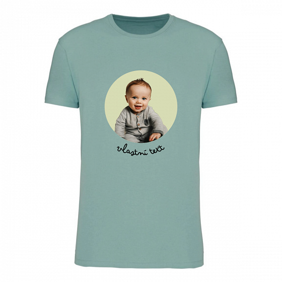Personalizované dámské tričko s výřezem fotky na podkladu