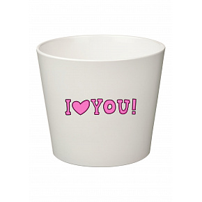 I LOVE YOU! - velký květináč 