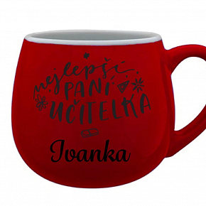 Personalizovaný keramický hrneček - NEJLEPŠÍ PANÍ UČITELKA