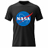 Dámské bavlněné tričko s potiskem - NASA - černé
