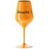 NERUSHIT! - oranžová nerozbitná sklenice na víno 470 ml