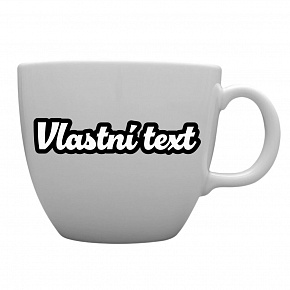 Personalizovaný MEGA XXL keramický hrnek 1 000 ml s vlastním textem s obrysem