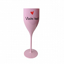 Vlastní text na nerozbitnou prosecco sklenici