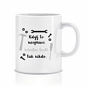 Personalizovaný klasický bílý hrníček 300 ml - když to nezvládne … tak nikdo