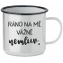 RÁNO NA MĚ VÁŽNĚ NEMLUV. - bílý plecháček 350 ml