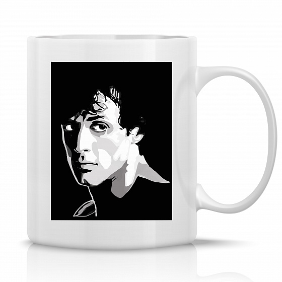 ROCKY BALBOA - klasický bílý keramický hrníček 300 ml