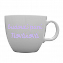 Personalizovaný MEGA XXL keramický hrnek 1 000 ml - budoucí paní 