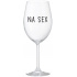 NA SEX - čirá sklenice na víno 350 ml