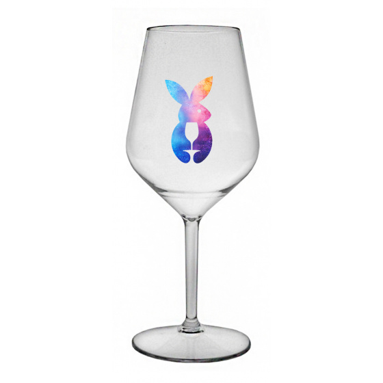 ZAJÍČEK - čirá nerozbitná sklenice na víno 470 ml
