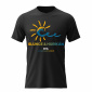 Pánské bavlněné tričko s potiskem - SLUNCE & HURIKÁN - černé 