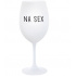 NA SEX - bílá  sklenice na víno 350 ml