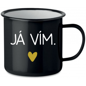 JÁ VÍM. - černý plecháček 350 ml