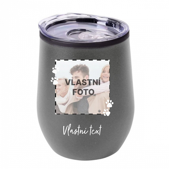 Personalizovaný termohrnek "BOWL" s fotkou mazlíčka a textem