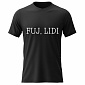 Dámské bavlněné tričko s potiskem - FUJ, LIDI - černé