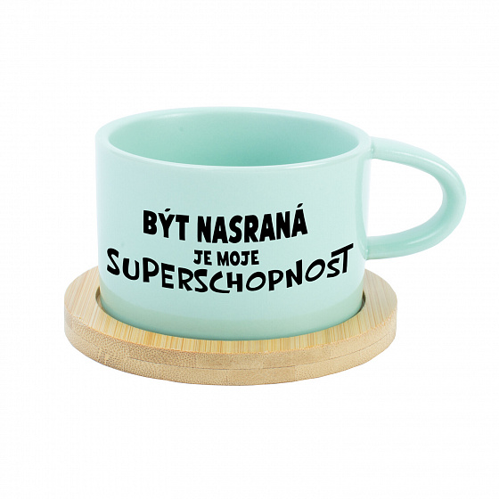 BÝT NASRANÁ JE MOJE SUPERSCHOPNOST - mint hrníček makronka 200 ml