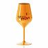 SPOLUPIČKY - oranžová nerozbitná sklenice na víno 470 ml