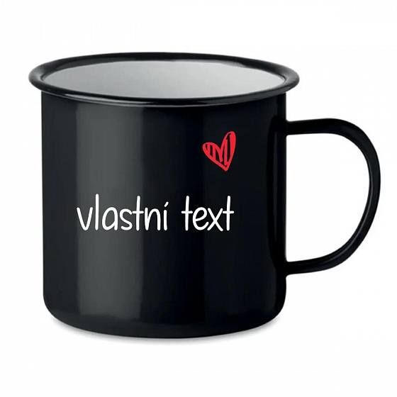 Vlastní text na retro plecháček