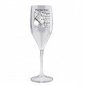 Personalizovaná nerozbitná prosecco sklenice s mapou
