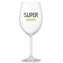SUPER MÁMA - čirá sklenice na víno 350 ml