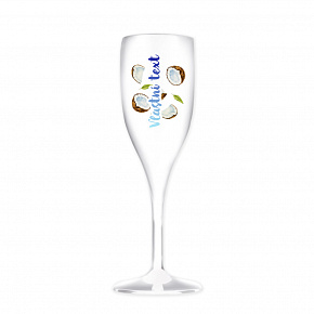 Personalizovaná nerozbitná prosecco sklenice s letním ovocem 