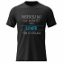 Pánské bavlněné tričko s potiskem - NEŘÍKEJ MI, JAK MÁM ŽÍT, JSEM LUMÍR - černé
