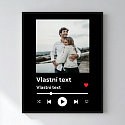 Personalizovaný magický fotoobraz v rámu - 40x50 - hudební přehrávač