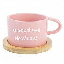 Personalizovaný keramický hrníček "MAKRONKA" - budoucí paní 