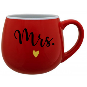 MRS. - červený keramický hrníček 300 ml