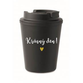 KRÁSNÝ DEN! - černý termohrnek 300 ml