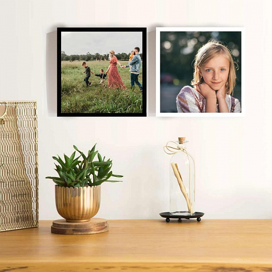 Personalizovaný magický fotoobraz v rámu - 2x čtverec 20x20 - fotografie