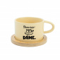 DÁME KAFE? DÁME. - žlutý hrníček makronka 200 ml