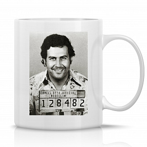 PABLO ESCOBAR - klasický bílý keramický hrníček 300 ml
