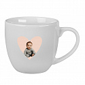 Personalizovaný keramický hrníček 400 ml s výřezem fotky na podkladu