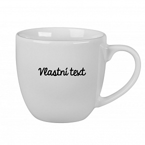 Vlastní text na bílý keramický hrníček 400 ml Vlastní text na bílý keramický hrníček 400 ml