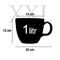 NEMOŽNÉ DĚLÁM HNED, ZÁZRAKY NA POČKÁNÍ - MEGA XXL keramický hrnek 1000 ml