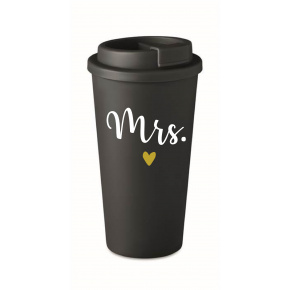 MRS. - černý termohrnek 475 ml