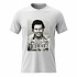 Pánské bavlněné tričko s potiskem - PABLO ESCOBAR - bílé