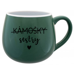 KÁMOŠKY SESTRY - zelený keramický hrníček 300 ml