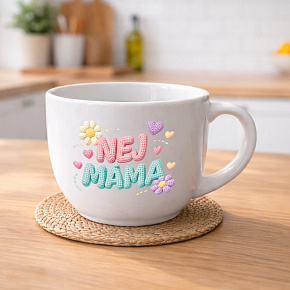 NEJ MÁMA - MEGA XXL keramický hrnek 1000 ml