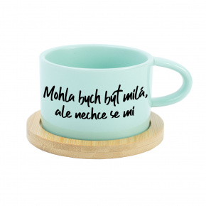 MOHLA BYCH BÝT MILÁ, ALE NECHCE SE MI - mint hrníček makronka 200 ml